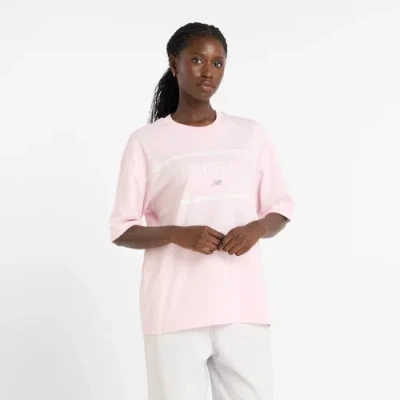 New Balance Women's Athletics Nautical T-shirt In Pink