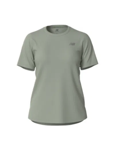 New Balance Women's Athletics T-shirt In Natural Mint Heather In Green