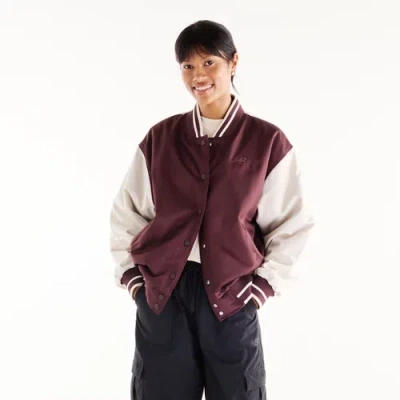 New Balance Women's Athletics Varsity Logo Jacket In Animal Print