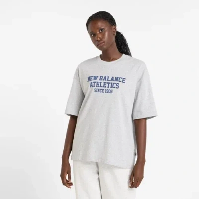 New Balance Women's Athletics Varsity Oversized T-shirt In Grey