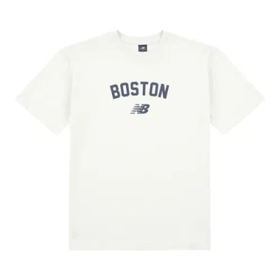 New Balance Women's Boston City Waist Length T-shirt In White