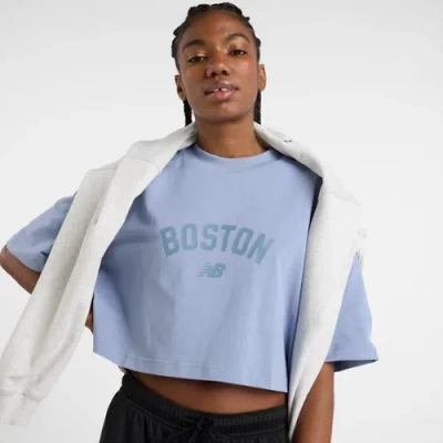 New Balance Women's Boston Heritage T-shirt In Blue