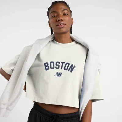 New Balance Women's Boston Heritage T-shirt In White