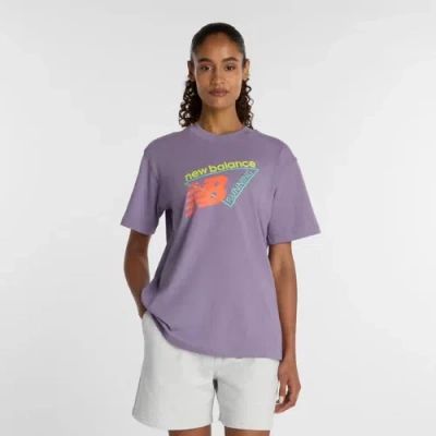 New Balance Women's Classic Tri-logo T-shirt In Purple
