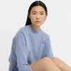 New Balance Women's Coastal Fleece Crew Shirt In Blue