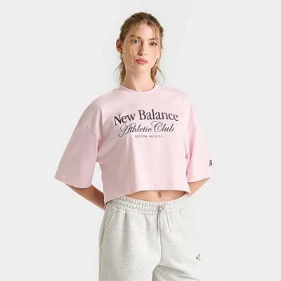 New Balance Women's Crop Club T-shirt In Multi