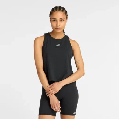 New Balance Women's Drapey Tank Top In Black