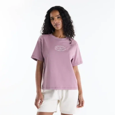 New Balance Women's Family Relaxed Hip Length T-shirt In Pink