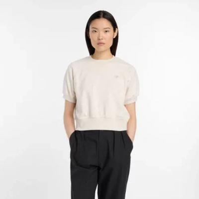New Balance Women's French Terry T-shirt In Brown