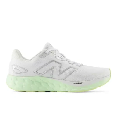 New Balance Women's Fresh Foam 680v8 Running Shoes In White/grey/green