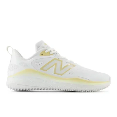 New Balance Women's Fresh Foam Velo V4 Turf-trainer Softball Shoes In White/yellow