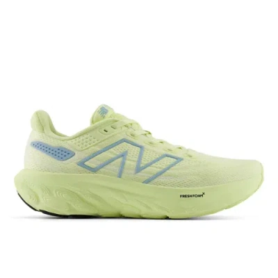 New Balance Women's Fresh Foam X 1080v13 Running Shoes In Limelight/ Chrome Blue