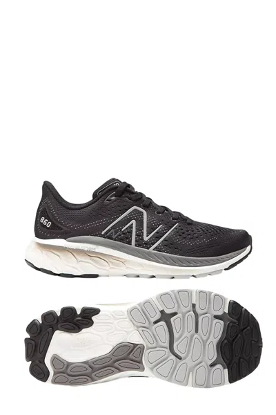 New Balance Women's Fresh Foam X 860v13 Running Shoes - B/medium Width In Black/white/castlerock In Grey