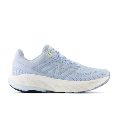 New Balance Women's W860d14 In Light Chrome Blue/limelight In Blue/yellow/green