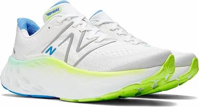 New Balance Fresh Foam X More V4 Running Shoe In Ice Blue/black Metallic