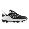 New Balance Women's Fresh Foam X Velo V4 Molded Softball Shoes In Black/white