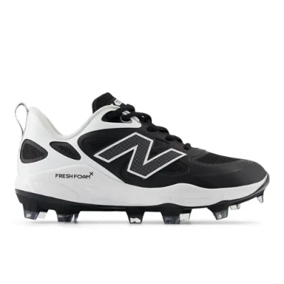 New Balance Women's Fresh Foam X Velo V4 Molded Softball Shoes In Black/white