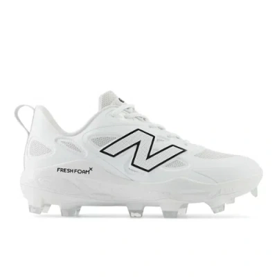 New Balance Women's Fresh Foam X Velo V4 Molded Softball Shoes In White/black