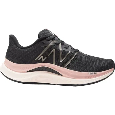 New Balance Women's Fuelcell Propel V4 Running Shoe - 2e/extra Wide Width In Black/quartz Pink/pink Moon In Multi