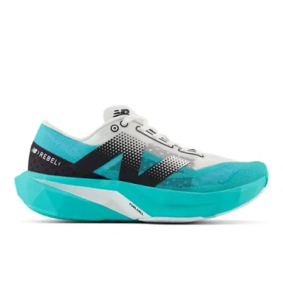 New Balance Damen Fuelcell Rebel V4 In Grün/schwarz/weiss, Synthetic, Grösse 36.5 In Green/black/white