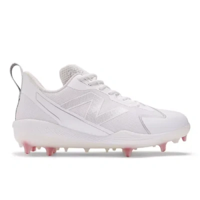 New Balance Women's Fuelcell Romero Duo Comp Softball Shoes In White/grey