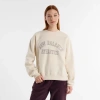New Balance Graphic Crew Neck Fleece In Beige