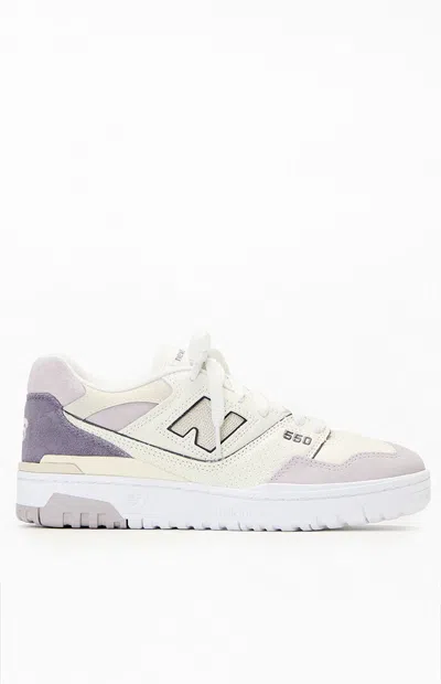 New Balance Women's Gray 550 Sneakers In White