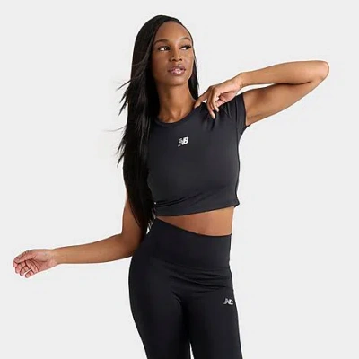 New Balance Women's Harmony Fitted T-shirt In Black