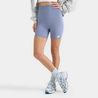 New Balance Women's Harmony High-rise Biker Shorts In Purple