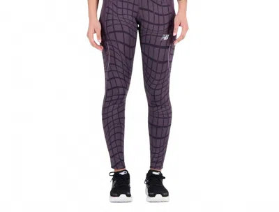 New Balance Women's Impact Run Tights In Violet In Brown