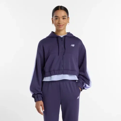 New Balance Gestreifte Jacke In Purple