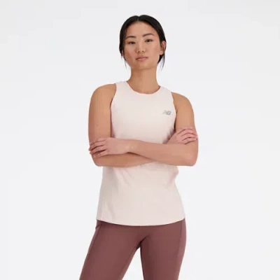 New Balance Women's Jacquard Slim Tank In White