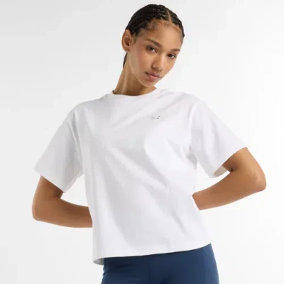 New Balance Women's Jersey Seamed T-shirt In White