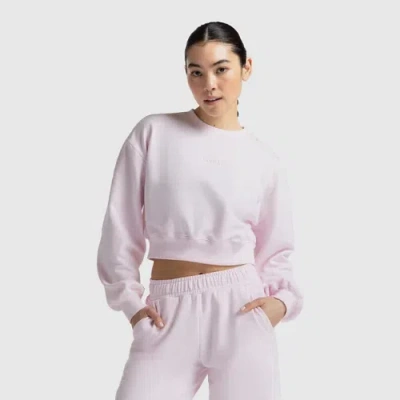 New Balance Women's Klutch Athletics French Terry Crew Shirt In Pink