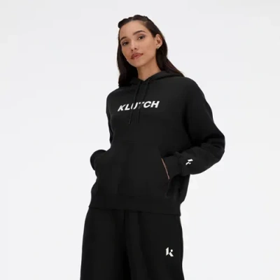 New Balance Women's Klutch X Nb Fleece Hoodie In Black