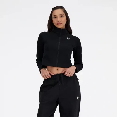 New Balance Women's Klutch X Nb Full Zip Jacket In Black