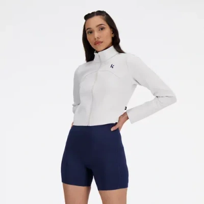 New Balance Women's Klutch X Nb Full Zip Jacket In Grey