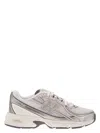 New Balance Pink Low Top Sneakers With Logo Patch On Side And Tongue And Perforated Panels
