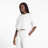 New Balance Women's Logo Oversized Jersey T-shirt In White