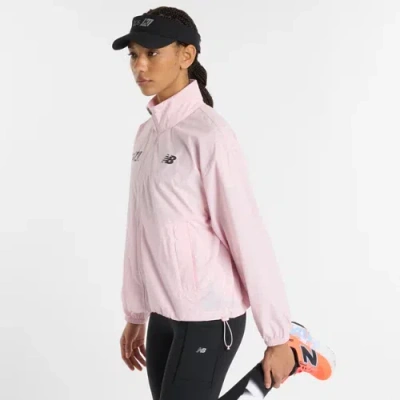 New Balance Women's London Edition Athletics Packable Jacket In Pink