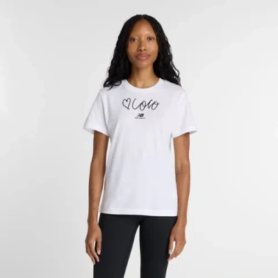 New Balance Women's Love Coco Gauff T-shirt In White