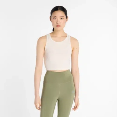 New Balance Women's Micro-rib Tank Top In White