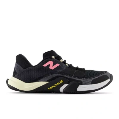 New Balance Women's Minimus Tr V2 Training Shoes In Black/green/pink
