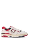 New Balance Women's Multicolor Leather 550 Sneakers | Size 9 | Bb550vga Color Offwhitered