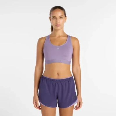 New Balance Women's Nb Essential Run Bra In Purple