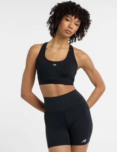 New Balance Women's Nb Essential Run Sports Bra In Black