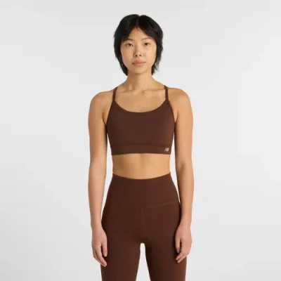 New Balance Women's Nb Essential Yoga Bra In Brown
