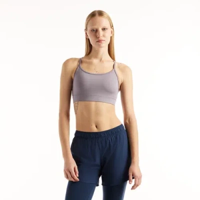 New Balance Women's Nb Essential Yoga Bra In Grey Poly Knit, Size Small In Gray