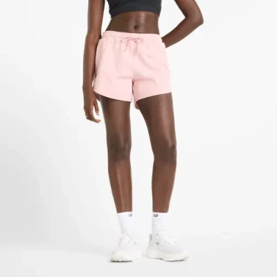 New Balance Women's Nb French Terry Short In Pink