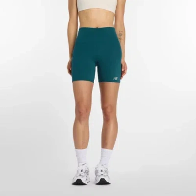 New Balance Women's Nb Harmony High Rise Short 6" In Green